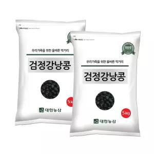 검정 강낭콩 10kg (5kg 2봉) / 검정콩 검은콩 블랙빈