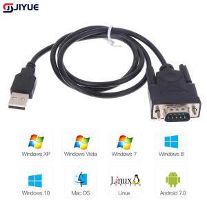 USB RS232-DB 9 핀 수 케이블 어댑터 변환기는 Win 7 8 10 Pro 시스템을 지원합니다. 다양한 직렬 장치 75c