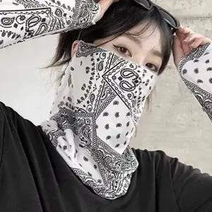 넥토시 귀걸이형 여름용넥워머 자외선 마스크 목 토시 두건 여름용 여름용바라클라바