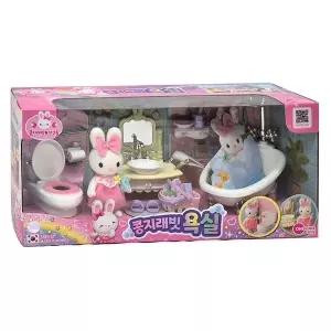 콩지래빗 CHN847W6 욕실 피규어 어린이 역할 놀이 인형 장난감