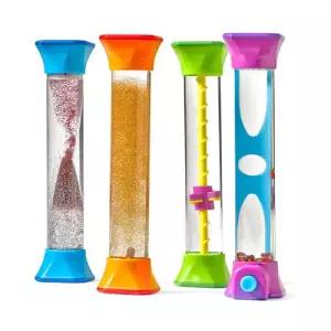 정서발달교구 4가지 다양한 변화 센서리 피젯 튜브 세트 유아템