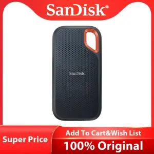 노트북 SSD 에스에스디 M.2 2TB 1TB 하드 SanDisk-익스트림 휴대용 USB 3.2 Gen 2 타입 C 외장 솔리드 스테