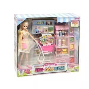 역할놀이 캐릭터 패션 인형 미미 24시 편의점/아기/어린이/완구/어린이날/인형집/장난감/선물용/소품/귀염