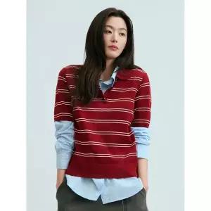 탑텐 여성 수피마코튼 폴로 스웨터_MSG2ET2701 454716