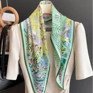 여성 고급스러운 플랜트 스카프 숄 쁘디 꽃무늬스카프