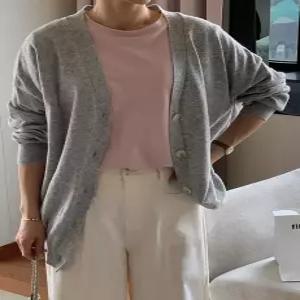 아르엔 오버핏 브이넥 가디건 (6 color)