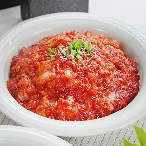 순살게장 게살장 수제 순살양념게장 양념 꽃게장 매콤 순살 양념게장 350g 서치생활
