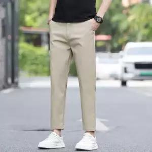 남성용 팬츠 바지 여름 캐주얼 스트레이트 쿨링 슬림 스판 카고 9부 MF2