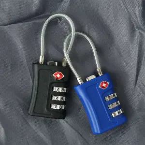 TSA 와이어자물쇠 캐리어잠금장치 백팩 여행용가방 끈/고리/도난방지/공구/소형/비번/자물쇄/사물함/냉장고