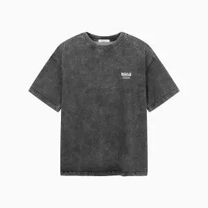 [행텐]남성 그래피티 로고 인디고 반팔 티셔츠_057(10570-031-405-10)