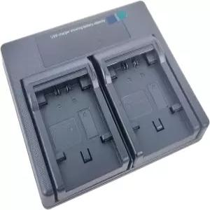 USB Dual Battery Charger for Sony NP-FV100 NP-FH100 NP-FP30 DCR-DVD DCR-HC DCR-SR HDR-CX HDR-XR