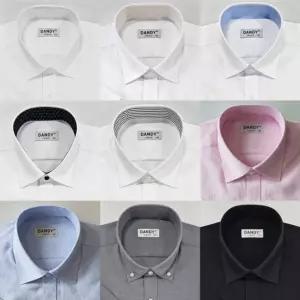 남성 반팔 와이셔츠 슬림핏 남자 정장 여름 흰색 남방