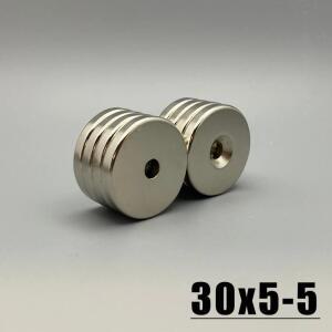 2/5/10/20개 30x5-5mm 링 모양 냉장고 자석 도구 하드웨어 액세서리 가정용 DIY 공예 훅 30*5 구멍 6mm