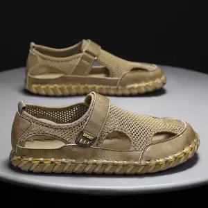 남자 샌들 슈즈 여름 펀칭 통기성 메쉬 비치 힛템