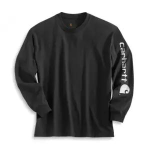 칼하트 시그니쳐 롱슬리브 로고 블랙 긴팔티 K231 001 117649451
