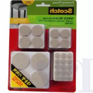 바닥보호스티커 원형 혼합형 대용량 기획팩 162매입 압축부직포 가구패드 기스방지 소음방지패드 의자패드