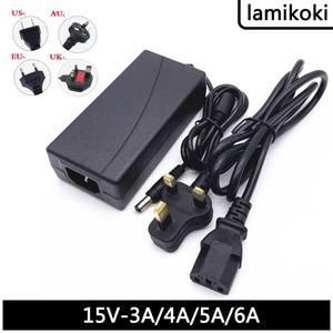 영국 규격 파이어 불 전원 어댑터 DC 변압기 충전 표준 15V 3A 4A 5A 6A
