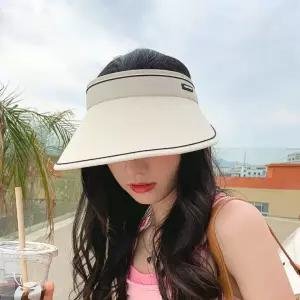 창모자 여자 여름 나들이 비비드컬러 모자 썬캡 모자 테니스 햇빛가리개 챙 UV