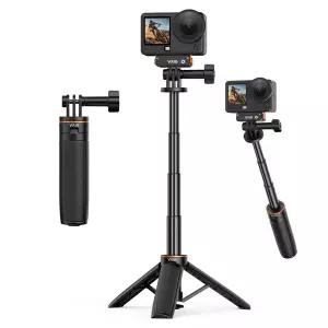 VRIG TP-35 미니 연장 폴 삼각대 DJI 오즈모 액션 6 5 4 인스타360 에이스 프로 2 고프로 호환 휴대용 셀카