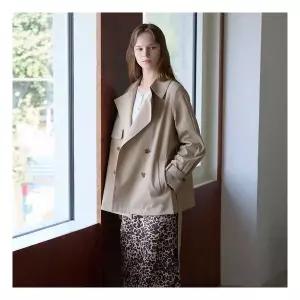 더아이잗 랭글런 플랩 더블 하프 트렌치 코트 IR9M0TC711 1207134