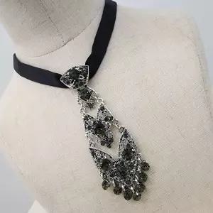 남자 여자 큐빅 보석 넥타이 셀프웨딩