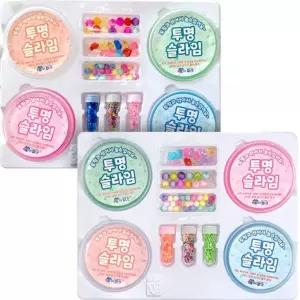 (4개) 슬라임 놀이터 세트/만들기용/놀이/만들기/완구/장난감/파츠/아이/어린이/촉감놀이/여자/공작/재료