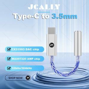JCALLY JM6 Pro Type-C ~ 3.5mm 듀얼 DAC CX31993 MAX97220 디지털 오디오 헤드폰 앰프 안드로이드용 HiFi