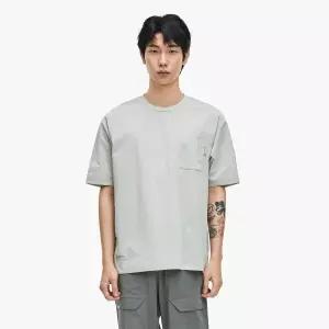 [프로스펙스]남자 베이지그레이 스트레치 포켓 반팔 티셔츠 / 남성 스포츠 여름 반팔티 PS3MT24M351_IC