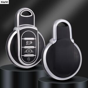 BMW 미니 쿠퍼 F55 JCW 클럽맨 컨트리맨용 부드러운 TPU 자동차 키 보호 케이스 커버 쉘 홀더 포함)