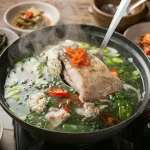 (1 더하기 1) 도다리 쑥국 1~2인분 800g (X2팩) 자연산 도.다.리. 쑥국 보양식 달큰 시원 당일 직접 잡아 올린 도다리 개별포장 간편함