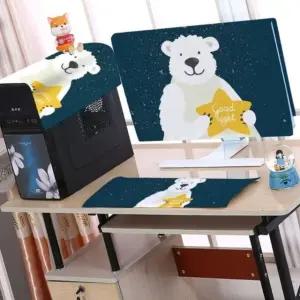 PC 덮개 세트 컴퓨터 먼지커버 3종 24인치 27인치 모니터 보호 오염방지