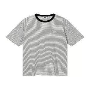 LEE 스트라이프 라벨 반팔 티셔츠 블랙 LE2602ST27 BK