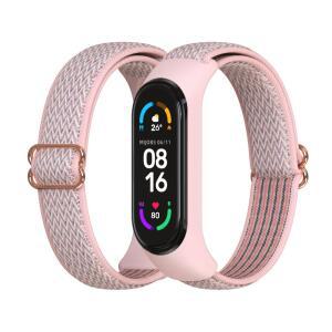 Xiaomi MI Band 7 6 5 4 3 탄성 교체 팔찌 스포츠 Mi 스마트 시계 Miband Pulsera 용 나일론 스트랩
