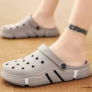 펀칭뮬 휴양지 신발 남자 커플 여름 슬리퍼