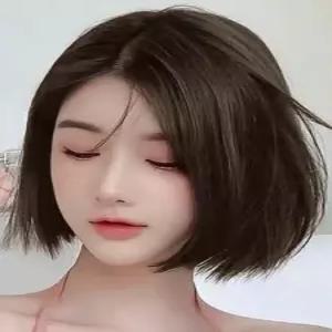 여성용 통가발 단발 내추럴블랙 짧은 네트 카드 인모 헤어 여성가발 포함 자연스러운 여자가발