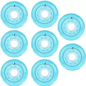 BlaZe 83A PU 내마모성 고반동 인라인 롤러 스케이트 교체 휠 베어링 포함 8개 팩 72mm 실내 야외