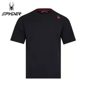 [스파이더][스파이더]남성 와펜 반팔 티셔츠 SPKMCNRS307M-BLK