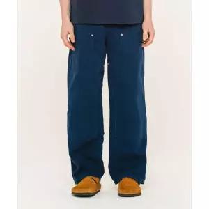 에이카화이트 VINTAGE DOUBLE KNEE PIGMENT PANTS-NAVY 489579