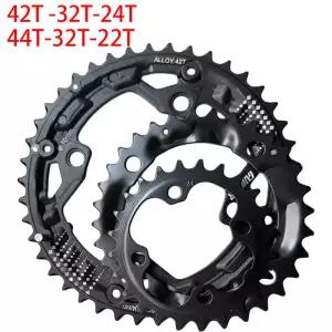 04/64 BCD 자전거 체인링 산악자전거 크랭크셋 부품 22T 24T 32T 42T 44T MTB 트리플 9S 0S