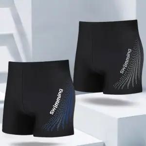 남성 비치 팬츠 수영 수영복 반바지 워터 스윔 비치웨어 남자 고탄력 드로즈 숏 슬림 블랙 사각 물놀이