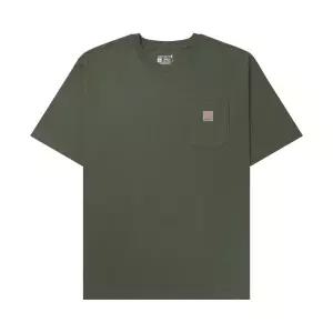 [정품] 칼하트 루즈 핏 헤비웨이트 레귤러 숏슬리브 포켓 티셔츠 더스티 올리브 906973