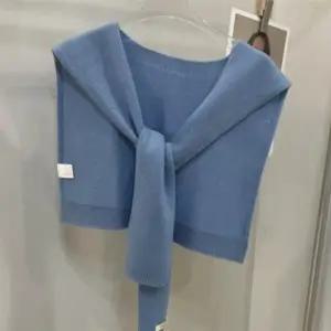 여성 케이프 숄 가디건 봄가을 니트 스카프 페이크 레이어드 코디 소품