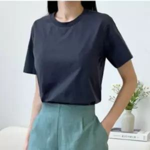 여성 가벼운 여름 반팔티 1P 시원한 티셔츠 데일리 쿨링 냉감 면티