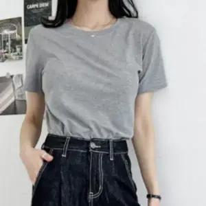 여성 부드러운 스판 반팔티 1P 여름 기본 티셔츠 레이어드 면티