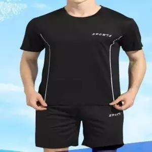 쿨링 반팔 상하의 세트 남성헬스복 헬스반팔티 남자헬스복