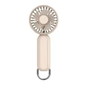 무선 키링 미니 핸디 선풍기 베이지