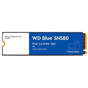 웨스턴 디지털 1TB WD 블루 SN580 NVMe 내장 솔리드 스테이트 드라이브 SSD - Gen4 x4 PCIe 16Gb/s M.2 2280 최대 4 150MB/s WDS100T3B0E