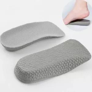 신발 내부 뒤꿈치 높이 보정 쿠션 반쪽 깔창 남성용 키 보정 발 편안함
