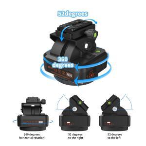 ZIFON YT1500 Pro 원격 제어 팬 틸트 전동식 삼각대 헤드 전동 회전 파노라마  24시간 배송
