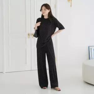 엄마옷 마담4060 플리츠텍스처상하세트 -QSET2604006-